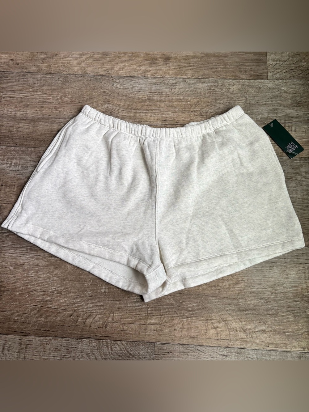 Wild Fable Women’s Mid Rise French Terry Fleece Lounge shorts heather gray